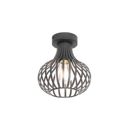 Mūsdienu griestu lampa melna 18 cm - Saffira