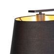Hanglamp-met-katoenen-kappen-zwart-met-goud-32cm---Combi-3-Deluxe