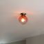 Art-Deco-taklampa-mässing-med-rosa-glas---Pallon