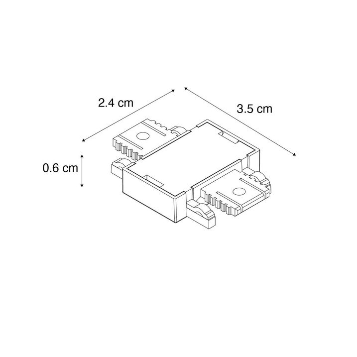 Conector I pentru șină, negru, monofazat - Magnetic