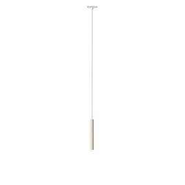 Modern White and Beige Pendant Lamp for 1-Phase Track System - Slimline Keno