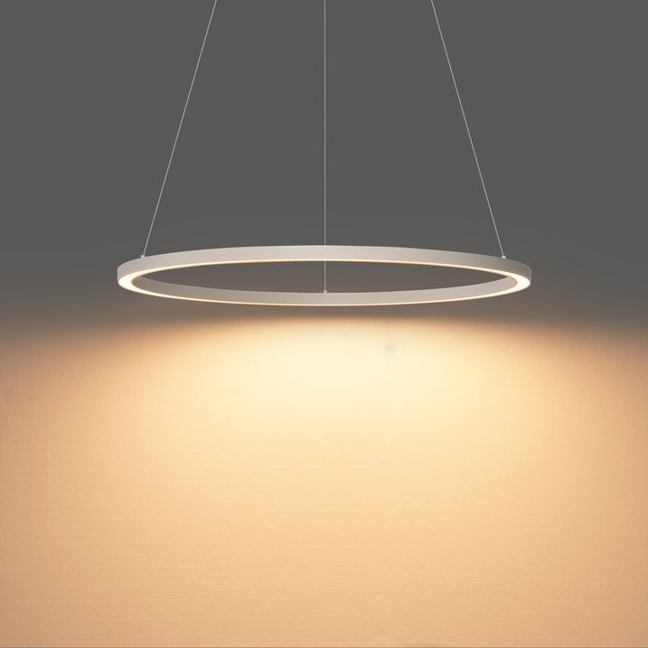 Design hanglamp beige 80cm incl. LED 3-staps dimbaar - Girello