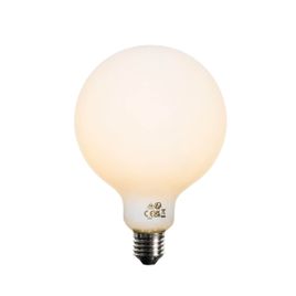 Λαμπτήρας LED E27 με δυνατότητα ρύθμισης έντασης φωτισμού, οπάλ γυαλί G125, 5W, 450lm, 2200K