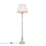 Интелигентна-подова-лампа-сива-с-плътно-абажур-бял-с-Wi-Fi-A60---Classico