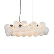 Hanglamp-zwart-met-opaal-glas-8-lichts-langwerpig---Uvas