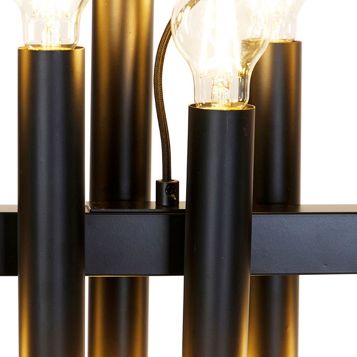 Art Deco Pendant Light Black 24-Lights - Tubi