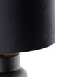 Design-Table-Lamp-Black-Velvet-Shade-Black-with-Gold-35-cm---Alisia