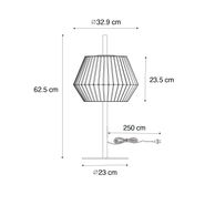 Modern-Outdoor-Table-Lamp-Black-with-White-Lampshade-IP44---Robbert