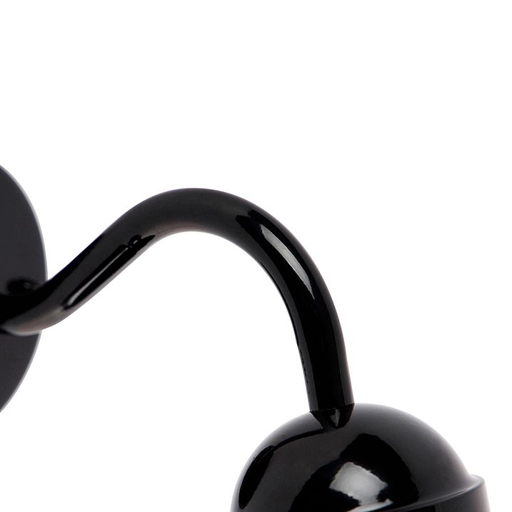 Candeeiro de parede exterior moderno preto IP44 - Kansas