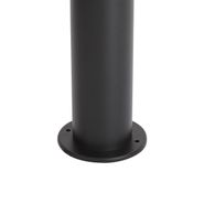 Modern-Outdoor-Post-Light-Black-with-Ribbed-Glass-60cm-incl.-LED-IP54---Ribba