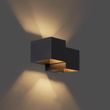 Moderne-wandlamp-zwart-2-lichts---Transfer-Double