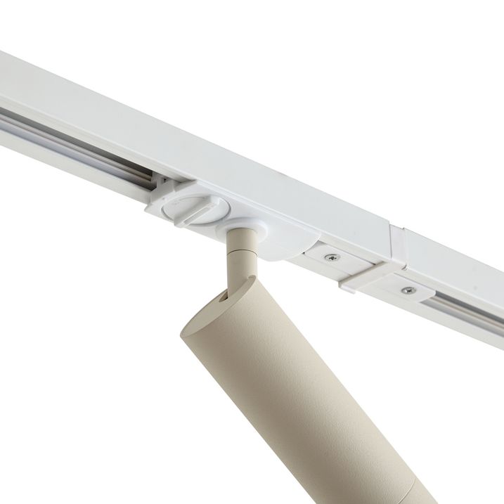 Moderne skinnesystem med 3 spots hvid med beige 1-faset GU10 35mm - Iconic Jeana Luxe