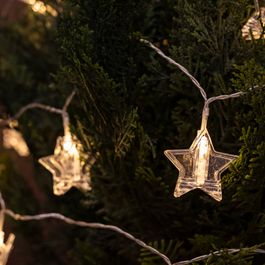 Weihnachts-Lichterkette für den Außenbereich 4,5 m inkl. LED 16-Lichter - Bianca
