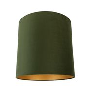 Кадифен-абажур-зелен-40/40/40-със-златист-интериор