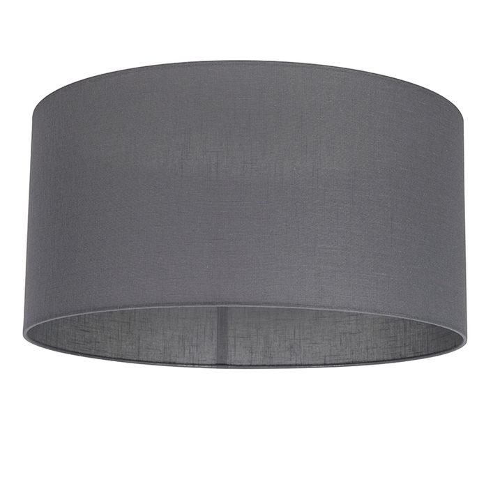 Rustikální závěsné svítidlo bílé s šedým stínítkem 50 cm - Combi 1