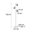 Dizajnerska-podna-lampa-zlatna-3-svjetla-podesive---Mesh