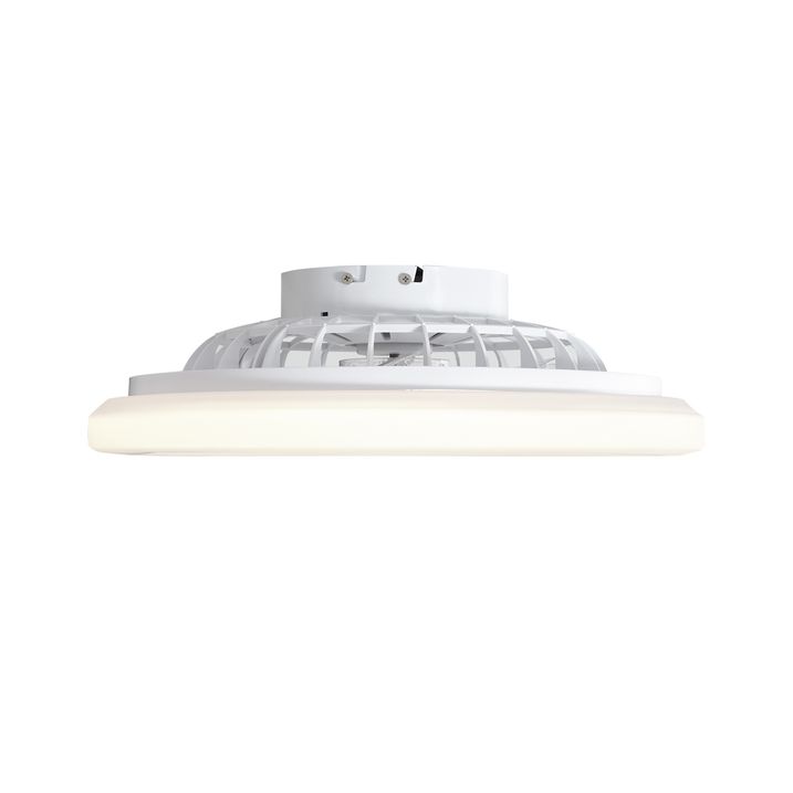 Plafondventilator wit 48.5cm incl. LED dimbaar in Kelvin met afstandsbediening - Clemo