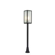 Utendørs-gulvlampe-svart-med-ribbet-glass-100-cm-IP44---Charlois-Ribbed