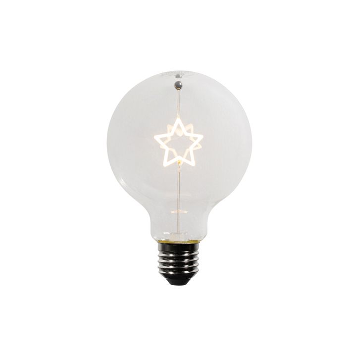 Christmas E27 LED Lamp Star Filament G95 Clear 1.8W 120 lm 2700K