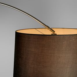 Arc-Lamp-Steel-Fabric-Lampshade-Black-45-cm---XXL