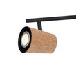 Takspotlight-svart-med-kork-skjerm-4-lys-justerbar---Corky