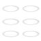 Set de 6 spoturi incastrate albe 17 cm cu LED reglabil Kelvin - Stephanie