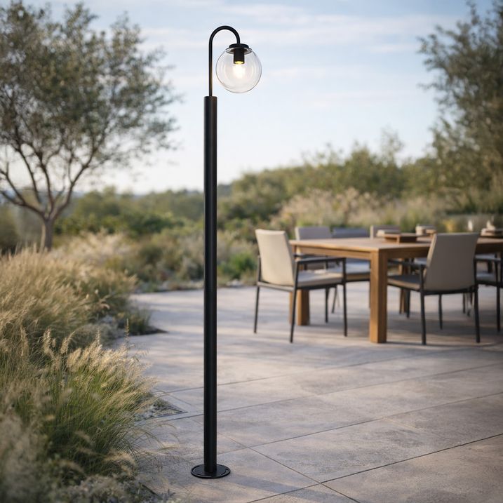 Modern Lantern Black with Plastic 200 cm IP44 - Sfera