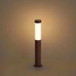 Moderne-Aussen-Pollerleuchte-rostbraun-mit-geriffeltem-Glas-60cm-inkl.-LED-IP54---Ribba
