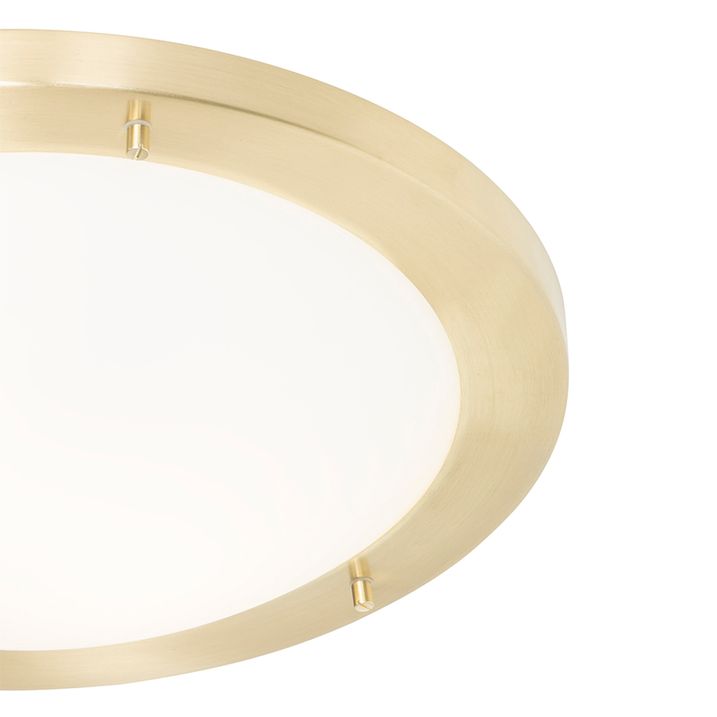 Plafoniera moderna oro 41 cm IP44 - Yuma