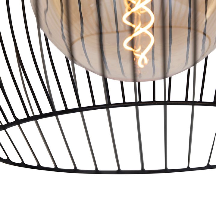 Disainiline ümmargune ripplamp must 40 cm - Dos