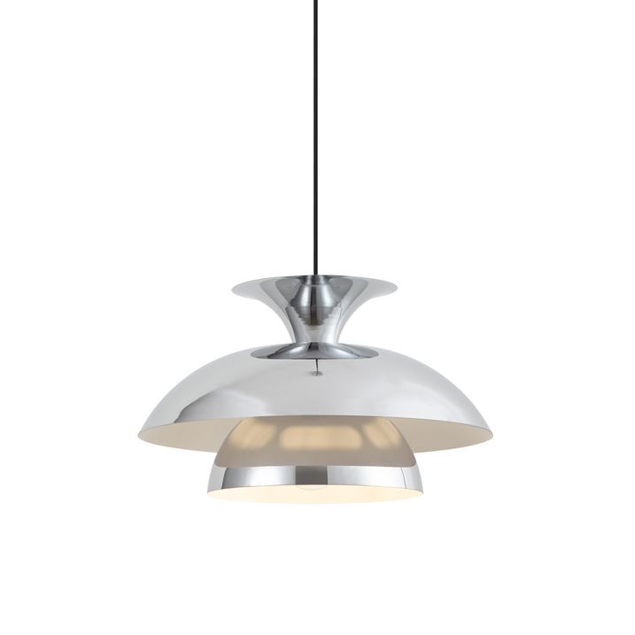 Retro hanglamp chroom 50cm - Titus