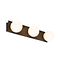 Applique da parete moderna nera 48 cm IP44 3 luci - Cederic