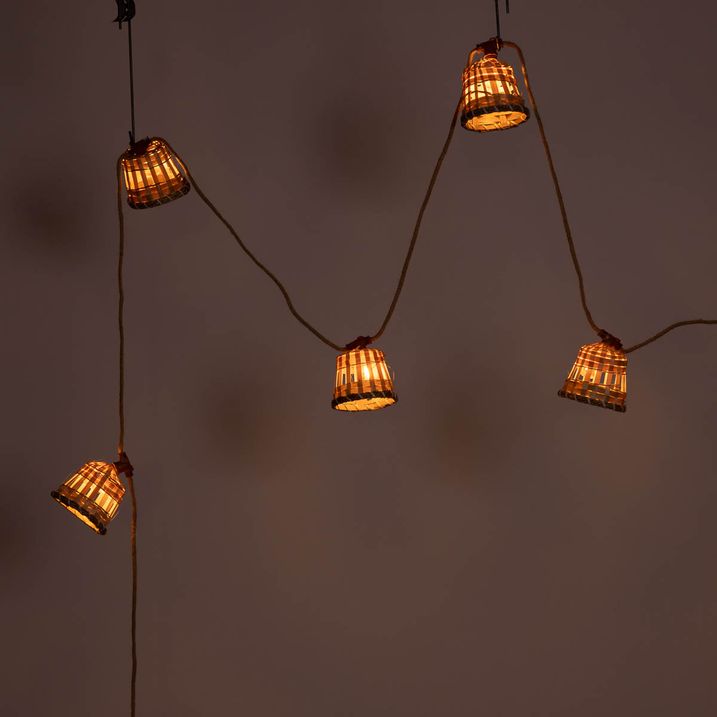 Moderní venkovní světelný řetěz 8m vč. LED 10 světel - Aurora