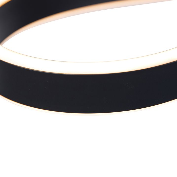 Designová závěsná lampa šedá včetně LED 3stupňové stmívatelné - Frank