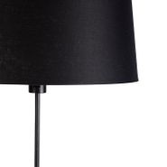 Lámpara-de-pie-negra-con-pantalla-de-lino-negro-45-cm-regulable---Parte