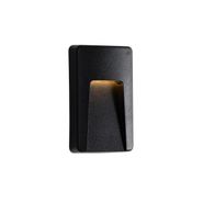 Vonkajšia-nástenná-lampa-čierna-obdĺžniková-vrátane-LED-IP65---Gem