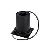 Juego-de-4-focos-de-suelo-para-exterior-negros-cuadrados-ajustables-IP65---Delux