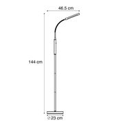 Moderne-gulvlampe-sort-inkl.-LED-3-trins-dæmpbar-genopladelig---Statler