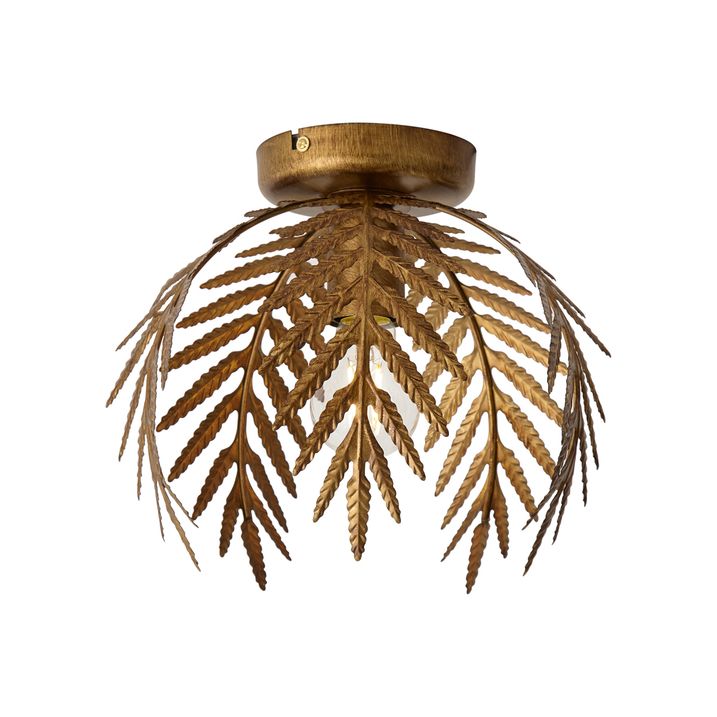 Vintage loftslampe guld 24 cm - Botanica