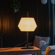 Modern-Outdoor-Table-Lamp-Black-with-White-Lampshade-IP44---Robbert