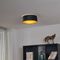 Nowoczesna lampa sufitowa czarny aksamit 40 cm z LED z 3-stopniowym ściemnianiem - Sue