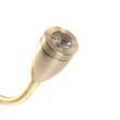 Art-Deco-Wandleuchte-Gold-mit-USB-und-flexiblem-Arm---Brescia-Combi