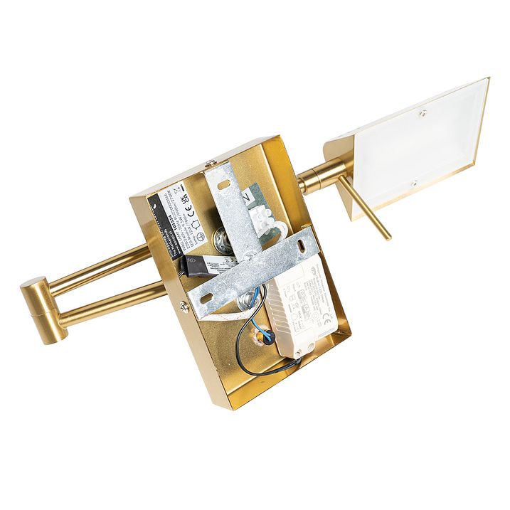 Design Wandleuchte Messing inkl. LED dimmbar - Notia