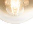 Art-Deco-Hängeleuchte-schwarz-mit-goldfarbenem-Glas-länglich-3-flammig---Pallon