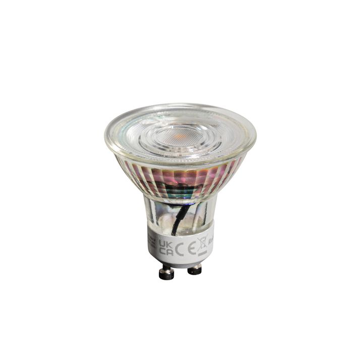 GU10 50mm LED sijalica sa mogućnošću prigušivanja u Kelvinima, providna 4.5W 345 lm 2000-2700K