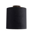 Stropní-lampa-s-černým-a-zlatým-sametovým-stínítkem-25-cm---Combi-Black