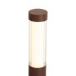 Moderne-Aussen-Pollerleuchte-rostbraun-mit-geriffeltem-Glas-60cm-inkl.-LED-IP54---Ribba