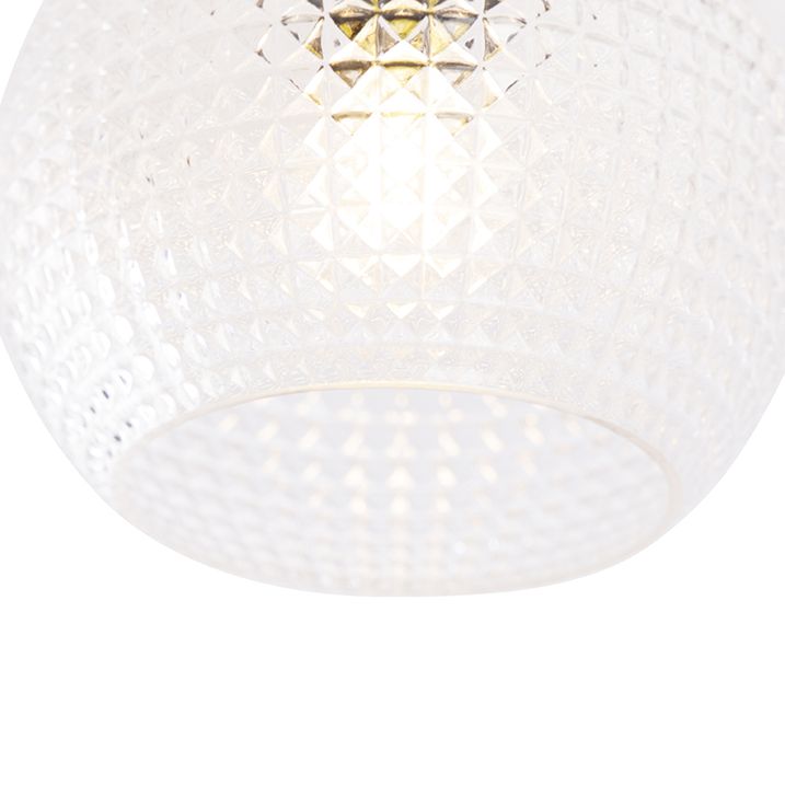 Art Deco mennyezeti lámpa rézzel - Sphere
