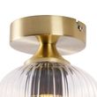Art-Deco-plafonska-lampa-mesing-sa-prozirnim-staklom---Banci