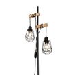 Landelijke-vloerlamp-zwart-met-hout-2-lichts-met-kap---Dami-Frame